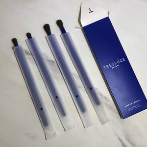TRESLUCE BEAUTY Like An Artista 4 Piece Makeup Brush Set Vegan New with Box